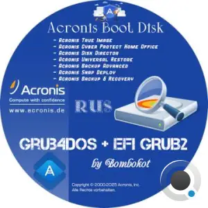 Acronis Boot Disk 2024 05.10.24 Grub4Dos + EFI:GRUB2 (RUS/2024)